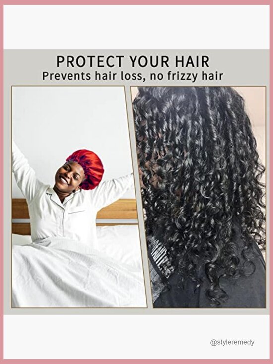 22 Momme 100% Mulberry Silk Bonnet Hair Wrap for Sleeping, Adjustable Silk main image 4